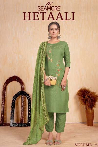 HETAALI VOL-02 BY SEAMORE EMBEOIDERY SALWAR KAMEEZ WHOLESALER IN INDIA